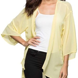 Kimono Cardigan Chiffon Loose Lightweight Cover Up